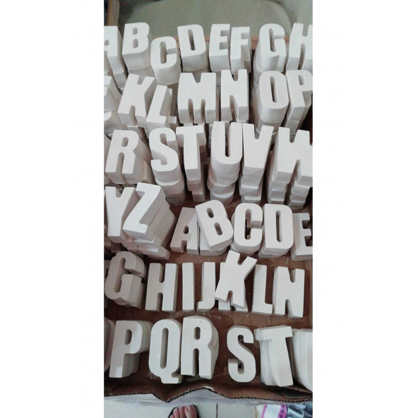 Alçıdan harfler 26 lı - 3