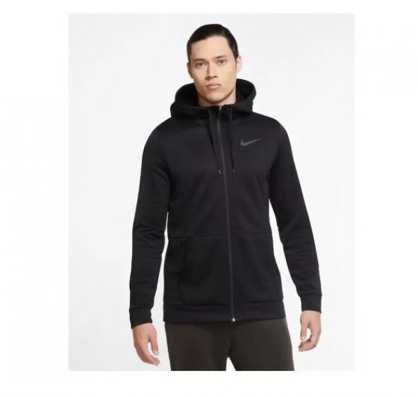 Nike Therma Hoodie Fz Siyah Erkek Hırka - 2