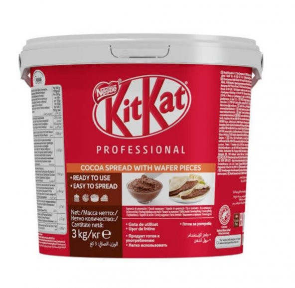 Nestle Professional Kitkat Sürülebilir Çikolata - 3 Kg - 1