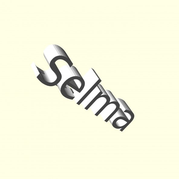 Selma Kişiye İsime İsme Özel Üretim Masaüstü İsimlik Sevgiliye Eşe Hediyelik Masa Üstü İsimliği Ofis Hediyesi Dekoratif Organik Plastik - 7