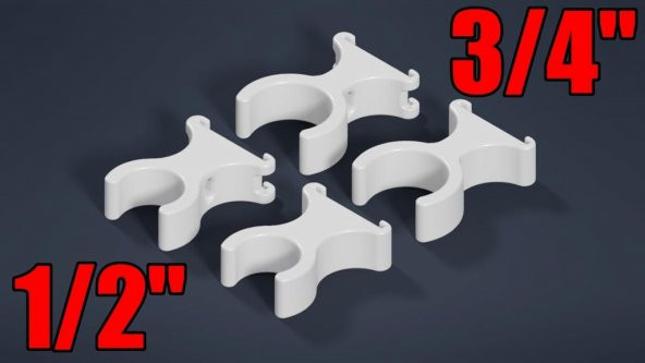 Zip Kravat Kanalı İle 1 / 2In Pvc Boru Piksel Şeridi Plastik Aparat - 5