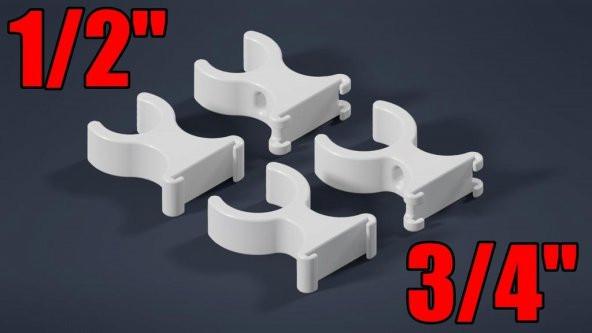 Zip Kravat Kanalı İle 1 / 2In Pvc Boru Piksel Şeridi Plastik Aparat - 6