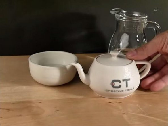 Utah Teapot - Boş Ve Çalışma Spout İle Plastik Aparat