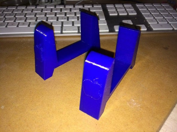Apple Mac Mini Basit Stand Ayakları (1 - 4. Nesil Mac Mini) Plastik Aparat - 2