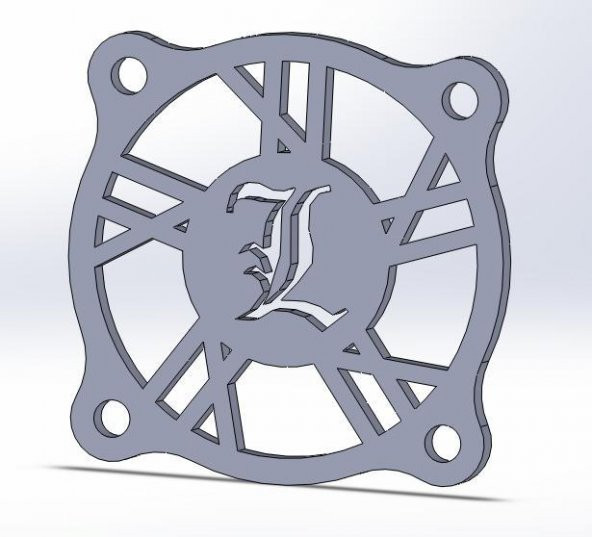 L Lawliet 40 mm fan kapağı Organik Plastikten Aparat - 1