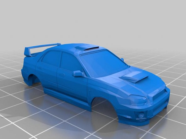 Subaru Impreza Wrx Sti 2004-2005 - Turbo Yarışı 1:76 Plastik Aparat