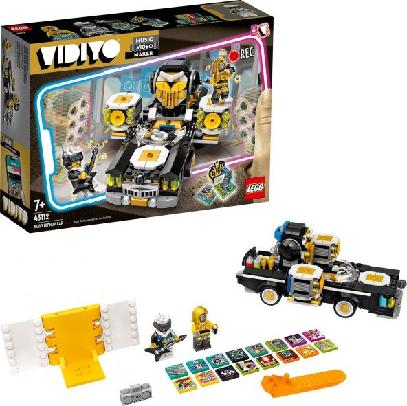 LEGO® Vidiyo™ Robo Hiphop Car 43112 Yapım Seti Oyuncağı, Çocukları Kendi Müzik Kliplerini Yönetmeye