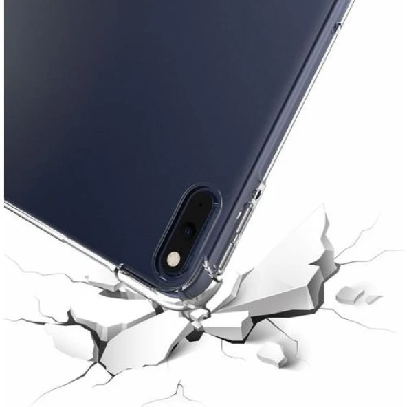 Huawei Mate Pad Pro 10.8'' Kılıf Kenar Korumalı Şeffaf Silikon - Resim 3