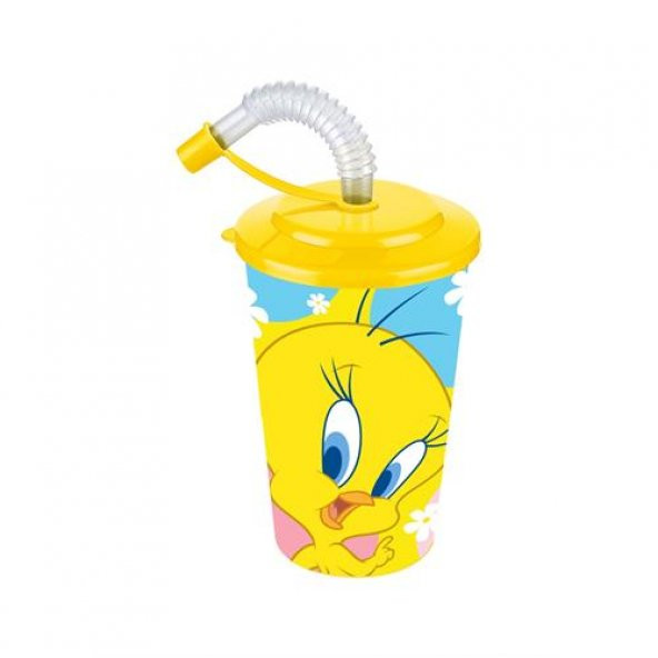 Homecare 12+2 Adet Pipetli Tweety Lisanslı Çocuk Bardağı 713498 - 1
