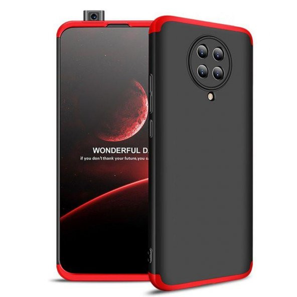Xiaomi Poco F2 Pro Kılıf 3 Parça Ays Sert Kapak Kamera Korumalı + Nano Ekran - Resim 5