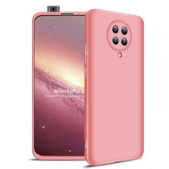 Xiaomi Poco F2 Pro Kılıf 3 Parça Ays Sert Kapak Kamera Korumalı + Nano Ekran - Resim 3