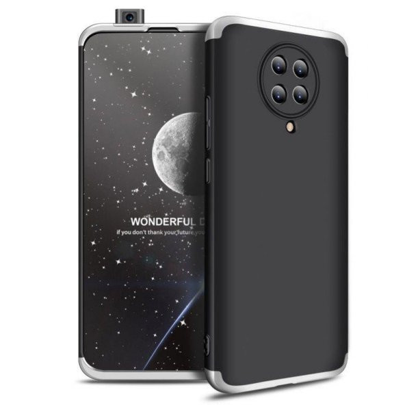 Xiaomi Poco F2 Pro Kılıf 3 Parça Ays Sert Kapak Kamera Korumalı + Nano Ekran - Resim 4