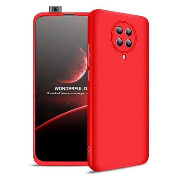 Xiaomi Poco F2 Pro Kılıf 3 Parça Ays Sert Kapak Kamera Korumalı + Nano Ekran - Resim 6