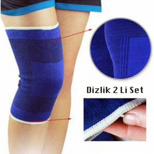 Sporcu Dizlik Seti 2'li Dirsek Diz Koruyucu Elastik Bant - 3