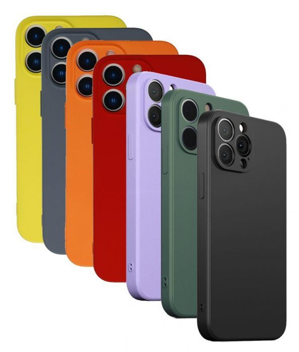 İphone 13 Pro Max Kılıf Silikon Lansman Kamera Korumalı İçi Kadife ürün görseli