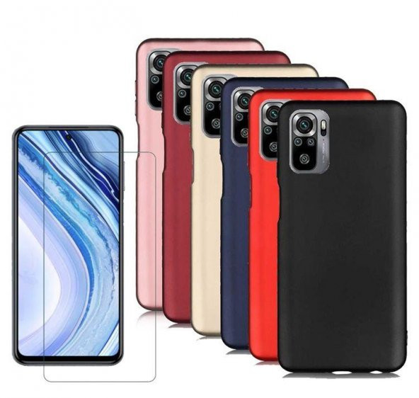 Xiaomi Redmi Note 10 Kılıf Silikon Premier Soft + Kırılmayan Nano Cam - 1