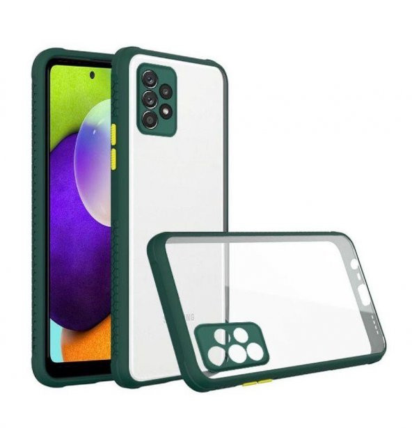 Samsung Galaxy A52 Kılıf Silikon Kaff Kamera Korumalı+ 5D Nano Seramik Ekran - 2