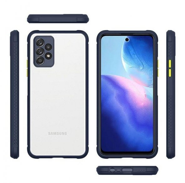 Samsung Galaxy A52 Kılıf Silikon Kaff Kamera Korumalı+ 5D Nano Seramik Ekran - 4