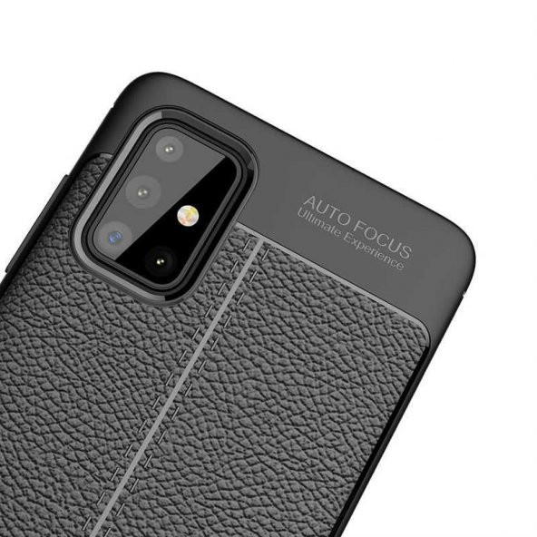 Samsung Galaxy M31s Kılıf Silikon Niss Deri Görünümlü + Kırılmayan Nano Cam - 2