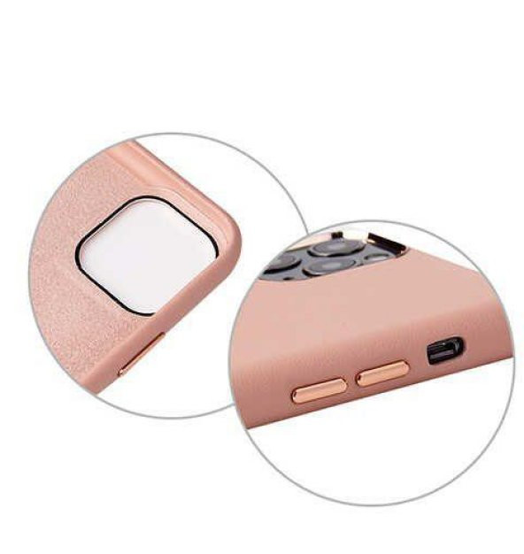 iPhone 11 Pro Max Kılıf Deri Dokulu Eyzi + Kırılmayan Nano Cam - 2