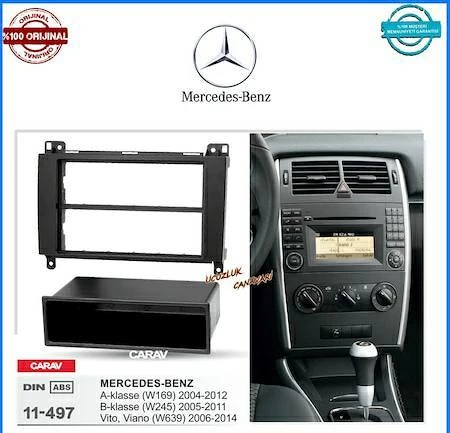 Mercedes Crafter Sprınter 2006-2015 Double Teyp Çerçevesi - 2