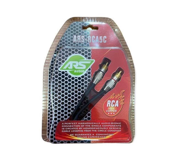 ARS 5 METRE PROFOSYONEL İPEK RCA KABLO - 5