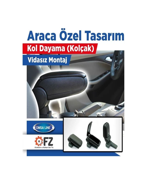 SEAT İBİZA 4 2009-2016 OMSA SİYAH KOL DAYAMA - 5