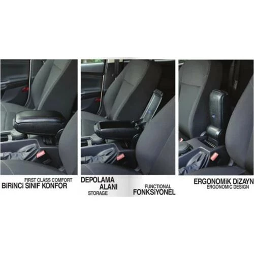 FORD FOCUS 3 2011-2014 OMSA SİYAH KOL DAYAMA - 3