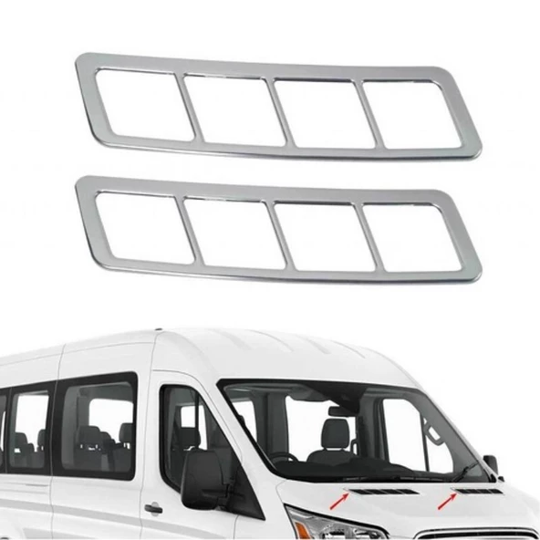 FORD TRANSİT 2014-2024 KROM KAPUT HAVALANDIRMA - 2