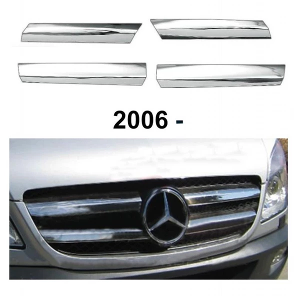 MERCEDES SPRİNTER 2006-2013 KROM ÖN PANJUR 4 PARÇA - Resim 2
