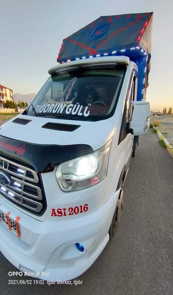 FORD TRANSİT 2014-2025 BEYAZ BOYALI BATMAN YARASA AYNA KAPAĞI - 4