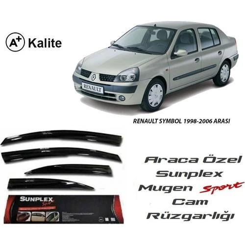 RENAULT SYMBOL 1998-2006 SUNPLEX 4LÜ CAM RÜZGARLIĞI