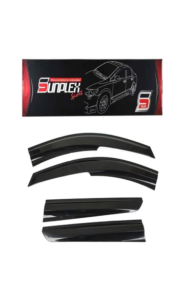 DACIA DUSTER 2010-2017 4LÜ SUNPLEX CAM RÜZGARLIĞI - Resim 3