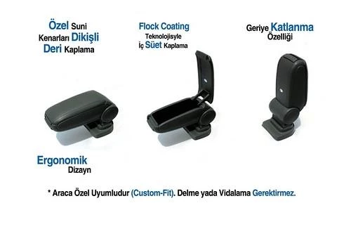 NİSSAN JUKE 2011-2020 SİYAH KOL DAYAMA - 2