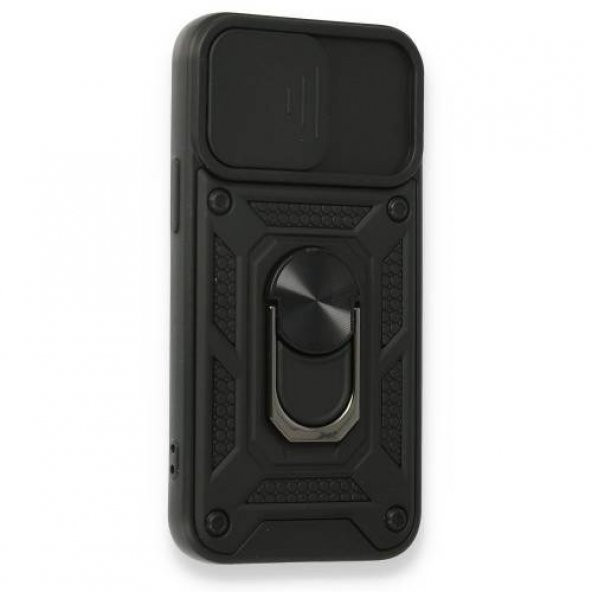 Smody Apple iPhone 11 Kılıf Pars Lens Yüzüklü Mıknatıslı Zırhlı Kapak + Tam Kapatan Kırılmaz Cam - 2