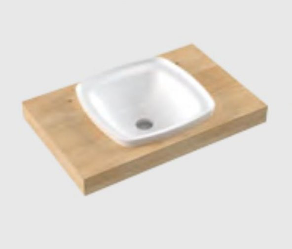 Serel Helios 46x46 cm Tezgah Üstü Çanak Lavabo HL36DXS110H - 4