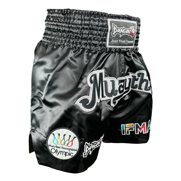 DragonDo MT2017 Muay Thai Federasyon Onaylı Nakışlı Maç Şortu - 3