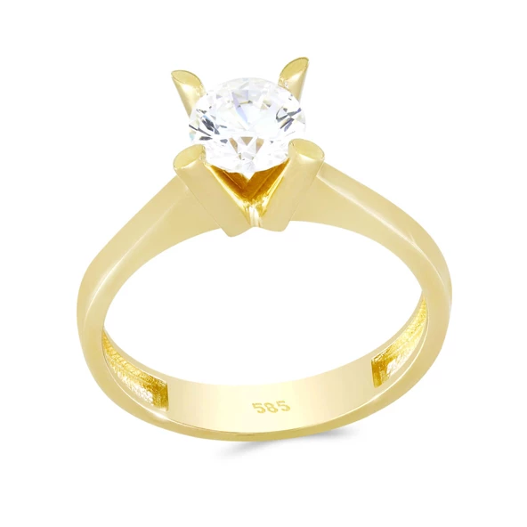 Altın Tektaş Yüzük T058656