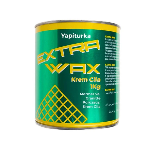 Yapiturka Extra Wax Krem Cila 1Kg-  Mermer Granitte Pürüzsüz Cila