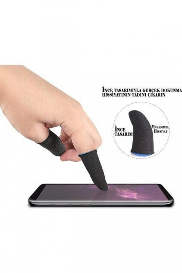 W10 Pubg Telefon Oyun Konsolu Parmak Eldiven Full Gamer Set - 3