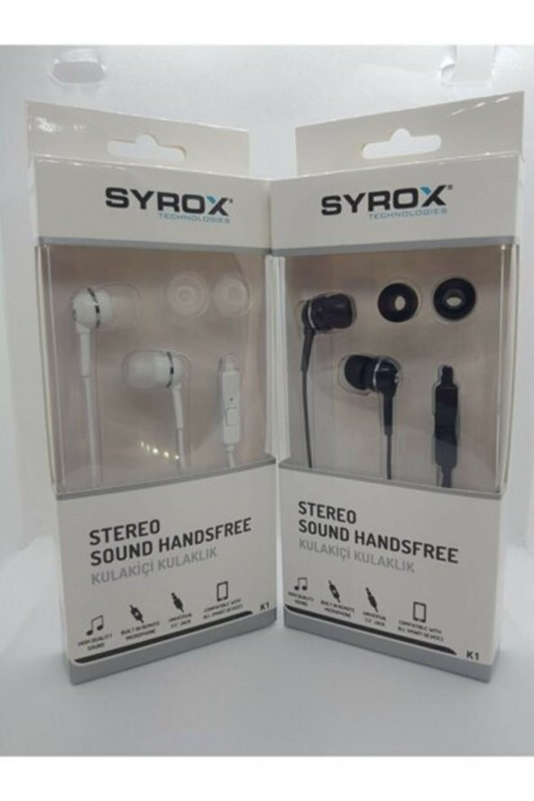 K1 Stereo 3.5mm Kulakiçi Mikrofonlu Kulaklık