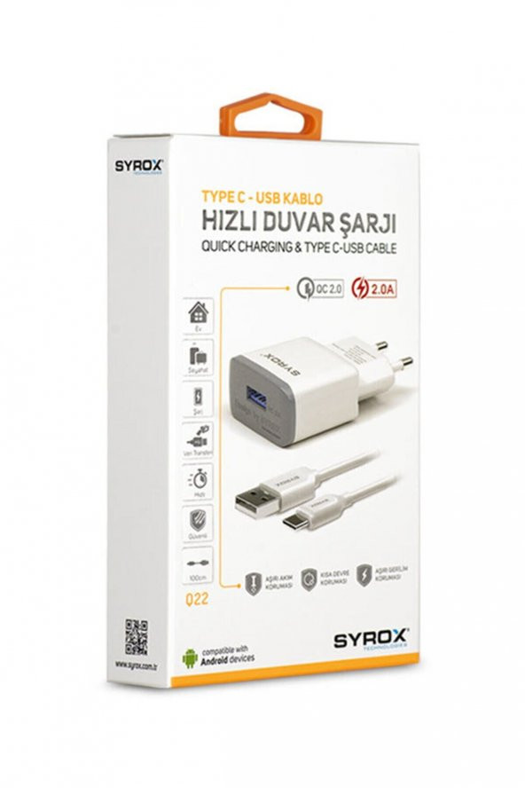 Samsung Galaxy S8 Şarj Aleti Type-c | Hızlı Şarj Q22