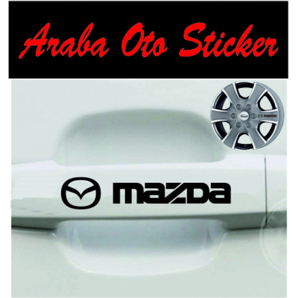 Mazda Kapı Kolu Jant Sticker (8ADET)