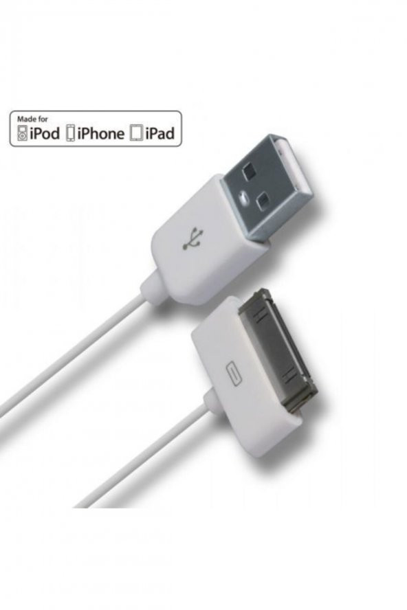 Apple Ipad 1/2/3, Iphone 3g/3gs/4/4s 30 Pin Usb Data Ve Şarj Kablosu