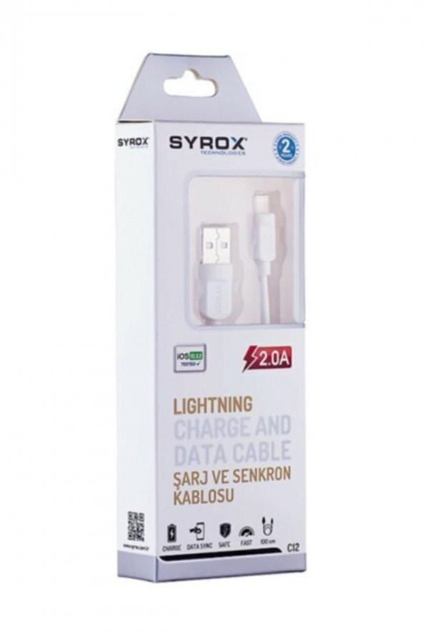 C-12 Iphone Lıghtning 2,0a Usb Kablo Suntechc12