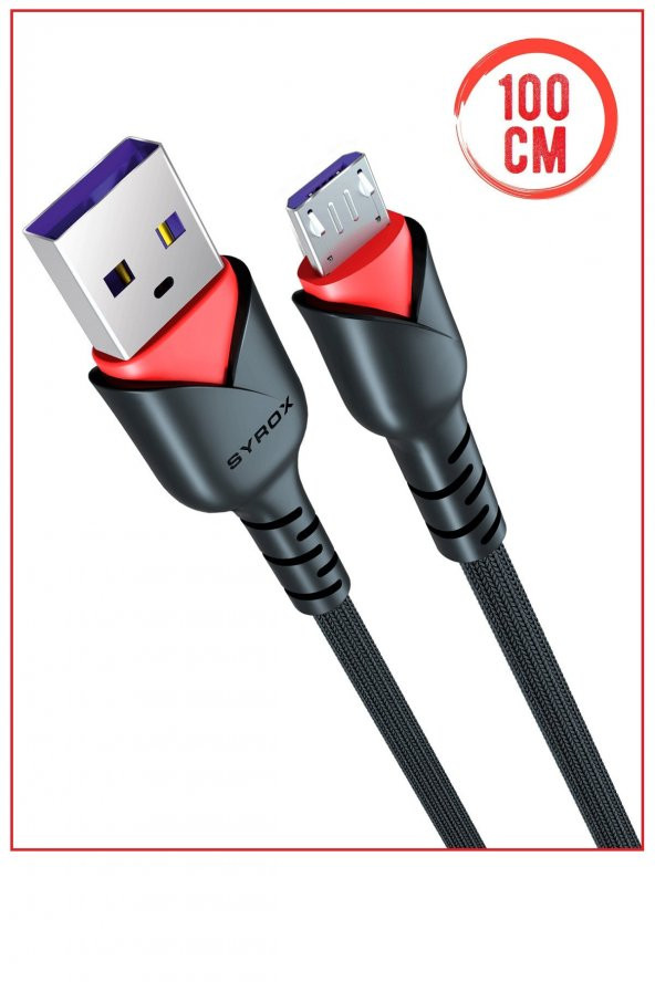 C91 Micro Usb 2.0a Örgülü Dayanıklı Hızlı Şarj Ve Data Kablosu