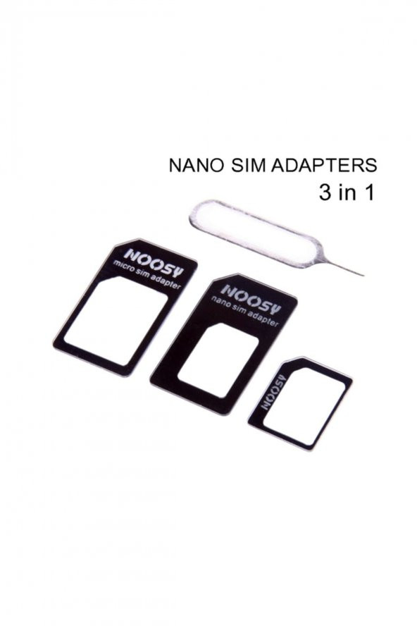 İphone Samsung Sim Kart Çevirici Adaptör 4 Parça - 3