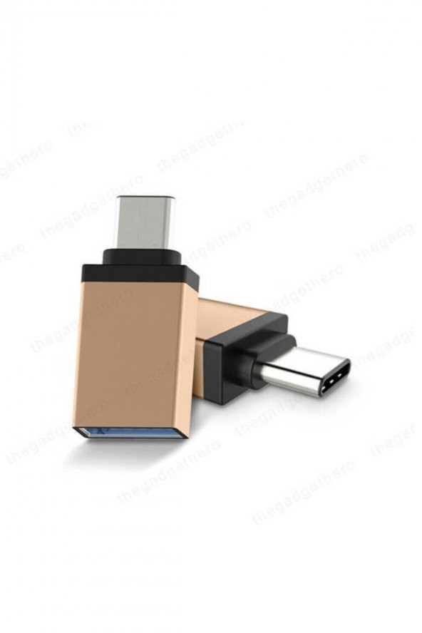 Type C Otg Çevirici Type-c To Usb 3.0 Dönüştürücü - Gold