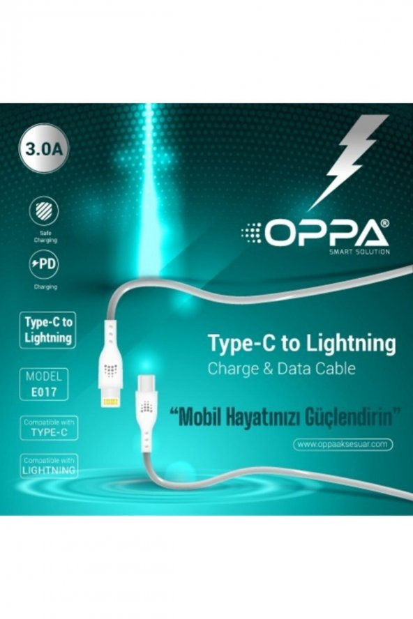 Oppa 3.0a Type-c To Lıghtnıng Kablo