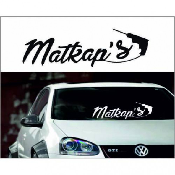 Matkap's Sticker 20x6 cm